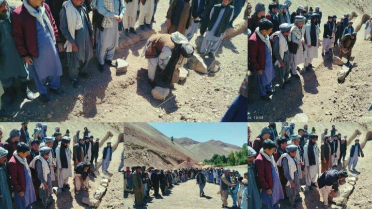 یک مکتب با کمک مردم در ولسوالی لعل و سرجنگل غور ساخته می‌شود