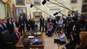 Trump announces ban on CNN, MS NOW, Politico from White House