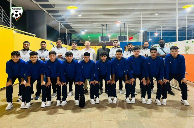 Afghan U-18 futsal team arrive in Senegal for Youth Olympic Games
