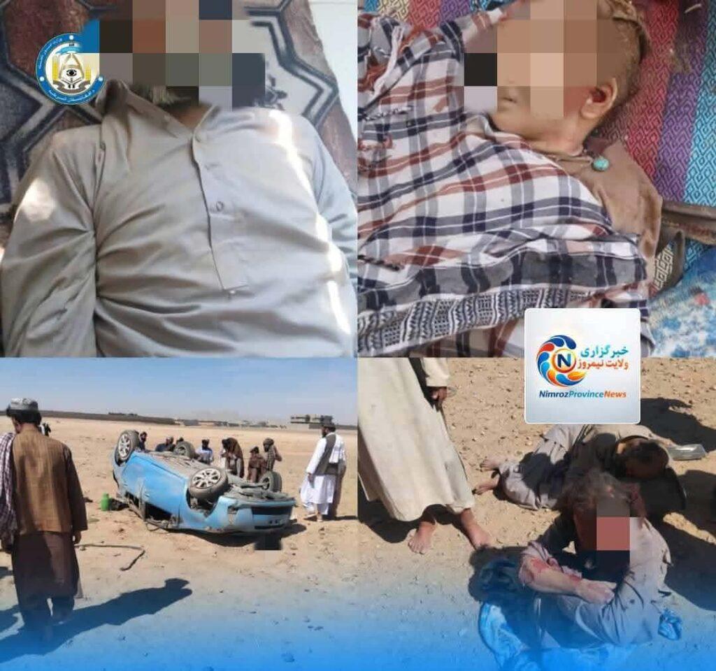 نیمروز کې د ترافیکي پېښې له امله درې کسان مړه او درې نور ټپیان شوي